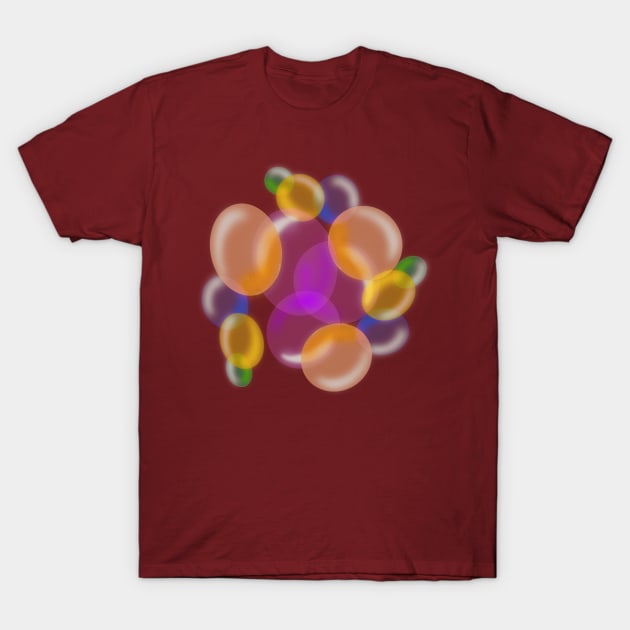 Bright and Shiny Bubbles T-Shirt by CATiltedArt